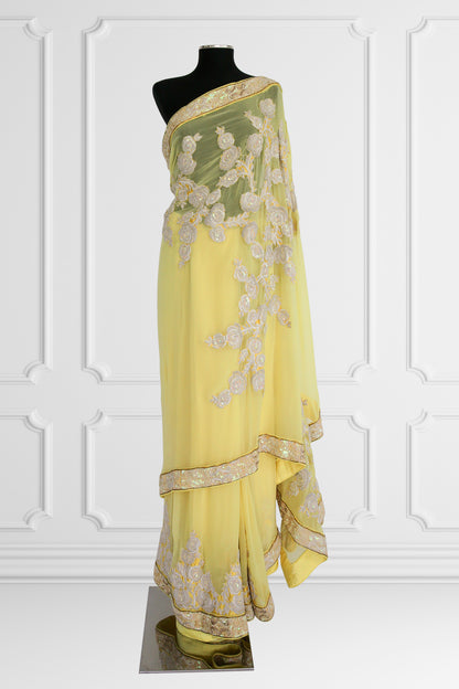 Silk Baby Yellow Saree