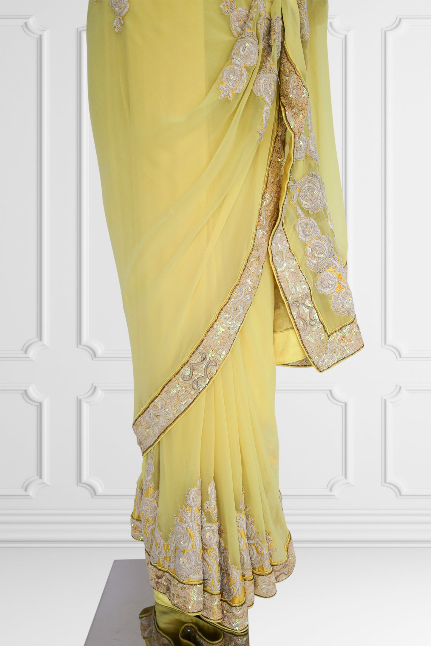 Silk Baby Yellow Saree