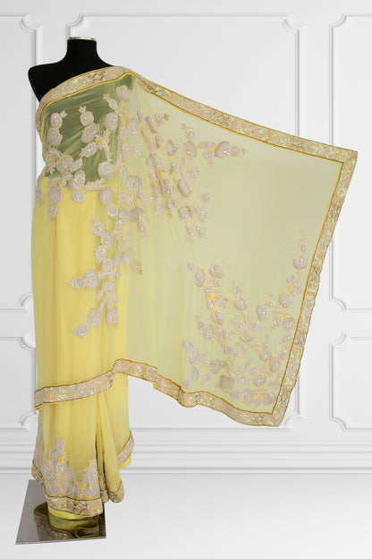 Silk Baby Yellow Saree