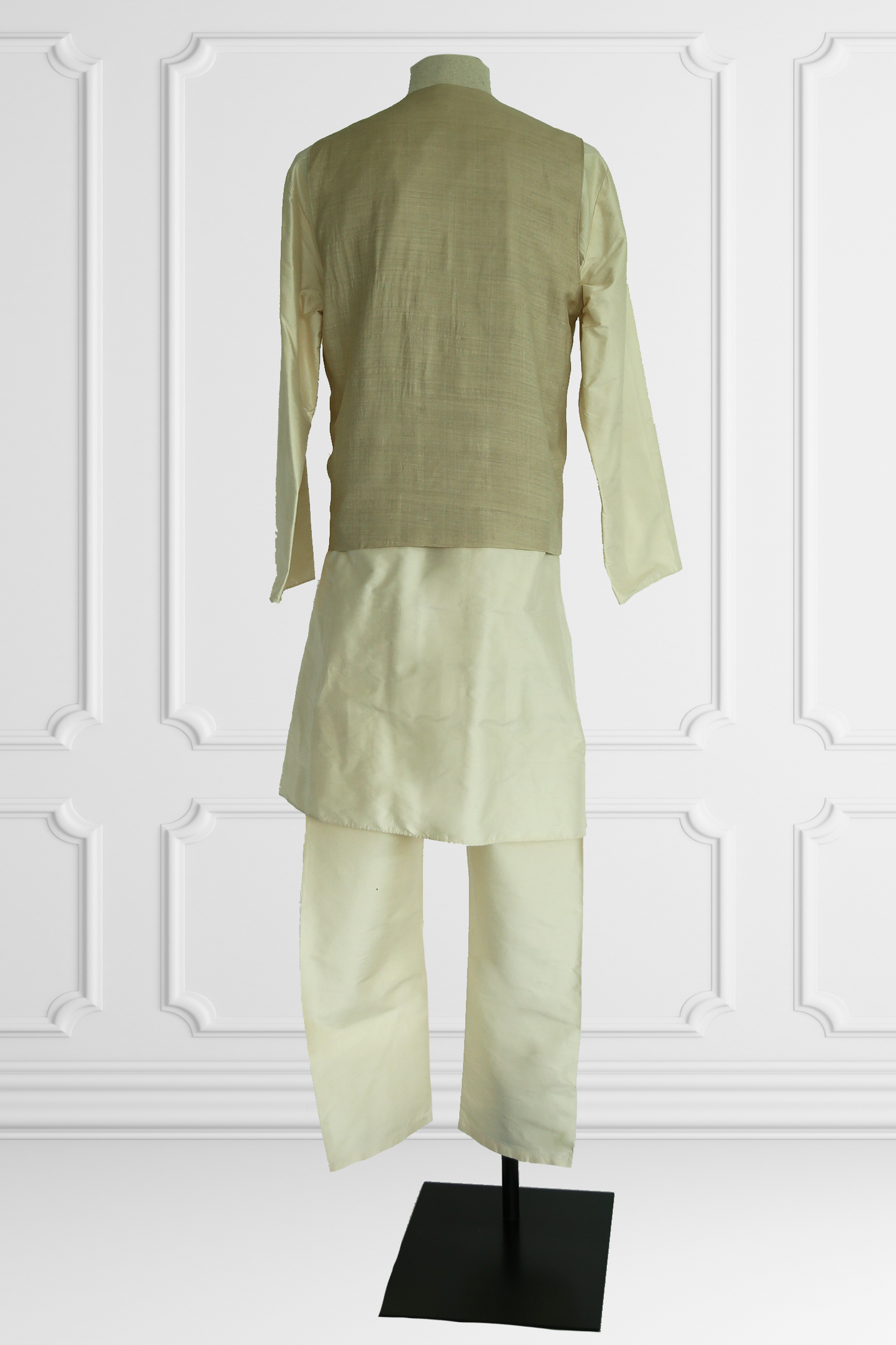 Silk Kurta Set with Vest