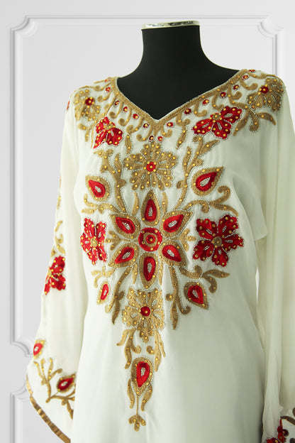 White Embroidered Kurta