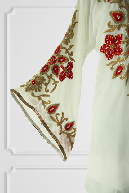 White Embroidered Kurta