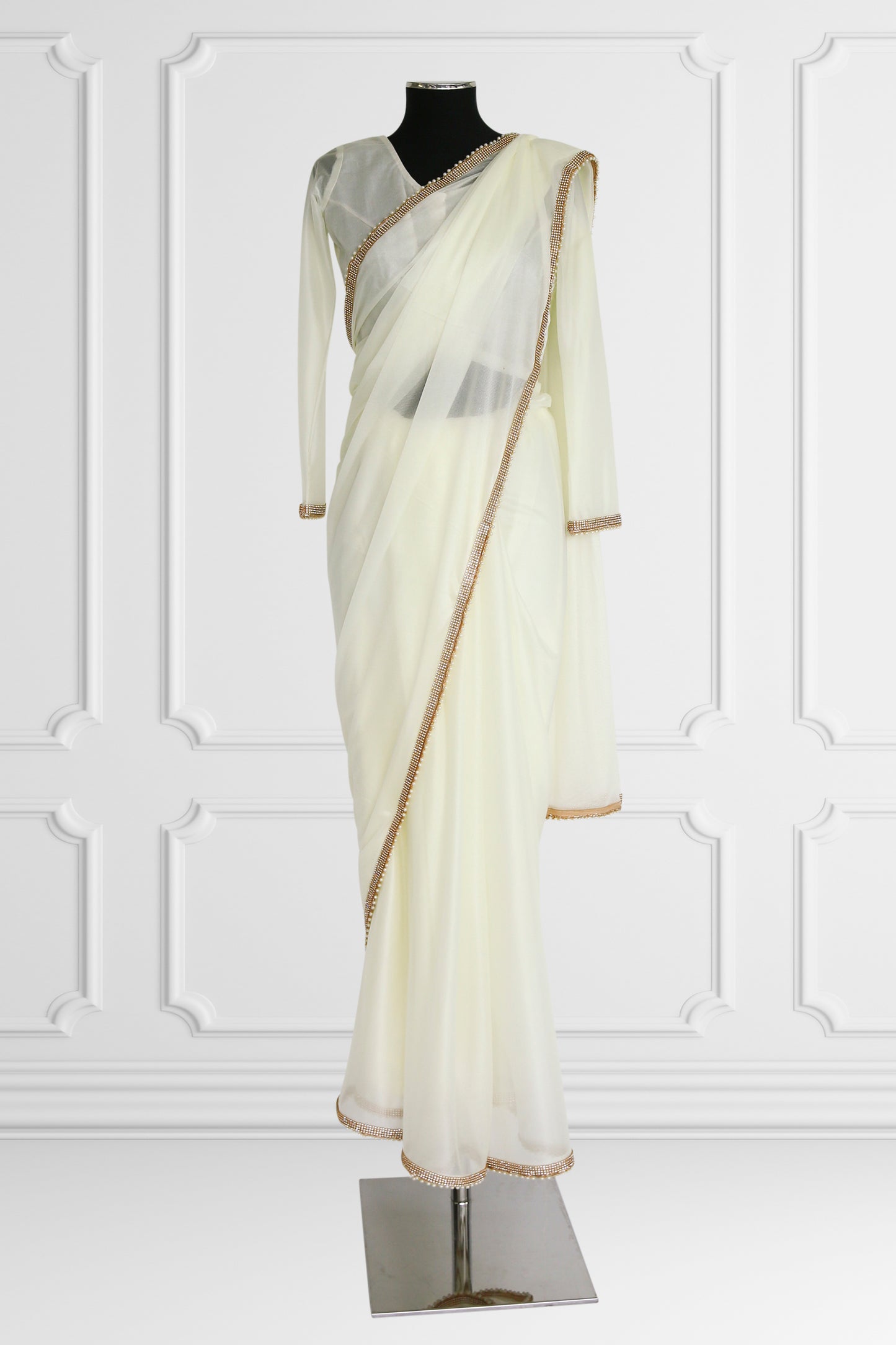 Ivory Elegance Saree Set