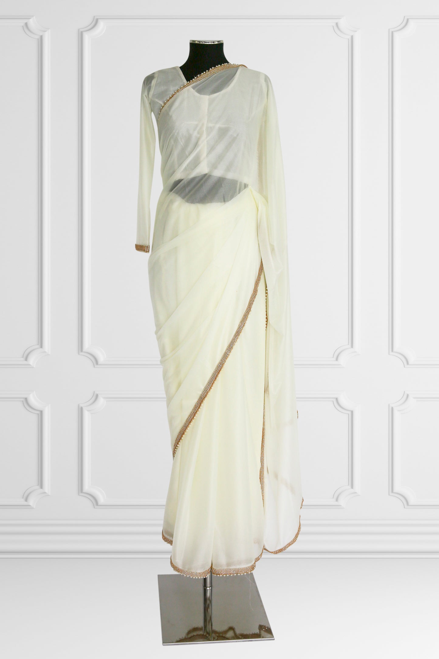 Ivory Elegance Saree Set